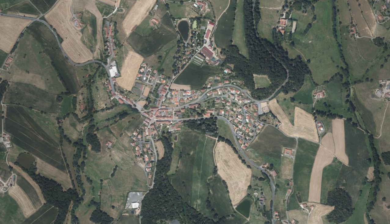 Carte du village de Les Halles